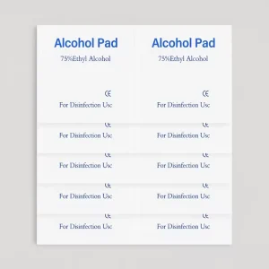 Medical Grade 75% Alcohol Cotton Pads Disposable Antiseptic Wipes for Blood Draw and Vaccination 3x6cm 100pcs Pack