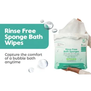 Medical Single Use Bath Wipes Rinse Less Wash Dry Wipes Scented Body Cleansing Wipes for Adults No Shower