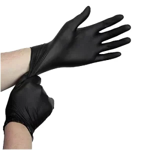 Medium Thick Household Disposable Black Nitrile Gloves Clean Food Handling Waterproof Oil Resistant Eco Friendly Kitchen Gloves