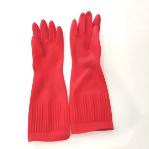 Medium Thickness Unlined Latex Household Gloves 38 cm for Cleaning Dish Washing Housekeeping Rubber Gloves for Kitchen Use