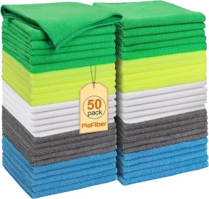 Microfiber 300gsm Eco Friendly Square Cleaning Cloth 40×40 Colorful Car Detailing Towels for Kitchen Use