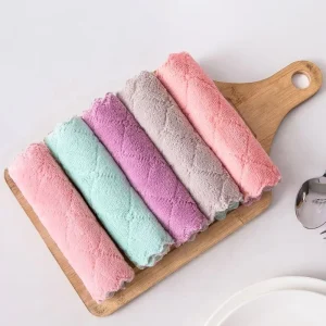 Microfiber Absorbent Cleaning Cloth Rag Home Kitchen Cleaning Towel