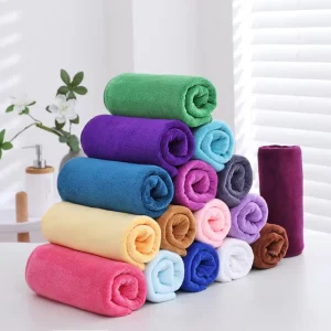 Microfiber Absorbent Kitchen Dish Cloth Colorful Feature Wash Towel