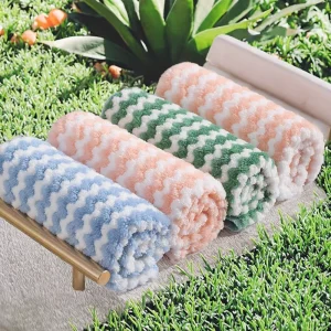 Microfiber Absorbent Kitchen Dish Cloth Towel Non-Stick Oil Washing Cloth Rag Household Cleaning Towel for Housework Cloth
