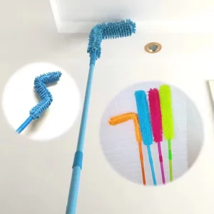 Microfiber Bendable Chenille Telescopic Duster Anti-Static Dust Removal Tool