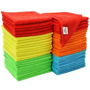 Microfiber Car Wash Kitchen Cleaning Cloth 40 X 40cm 300gsm Warp Knitted Soft Absorbent Detailing Kitchen Towel for Car Care