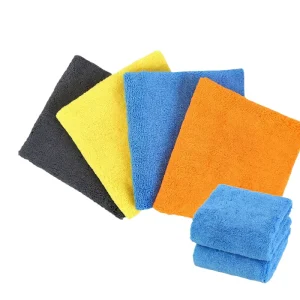 Microfiber Cleaning Cloth 40×40 Colorful Car Detailing Towels for Kitchen Use