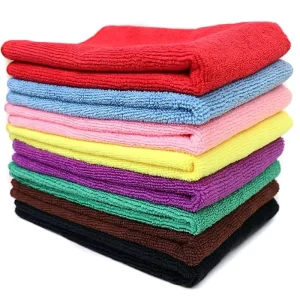 Microfiber Cleaning Cloth 8 Pack Assorted Color Cleaning Rags for Housekeeping Reusable Microfiber Towels for Car Kitchen Clean