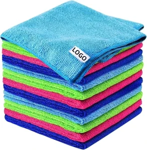Microfiber Cleaning Cloth Highly Absorbent for Kitchen Towels Dish Cloths Dust Rag Cleaning Rags in Household Cleaning