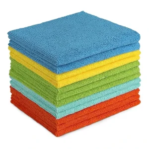 Microfiber Cleaning Cloth Set Super Absorbent Kitchen Towel Lint Free Dish Cloth for Car Window Home Cleaning Quick Dry