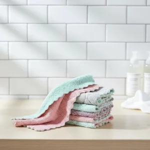 Microfiber Cleaning Cloth Super Absorbent Lint Free Quick Dry Kitchen Dish Cloth Disposable Non Scratch Towel