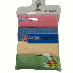 Microfiber Cleaning Cloth With Four in One Bag, Colorful Package