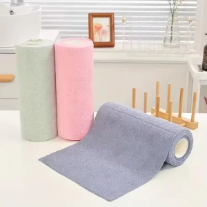 Microfiber Cleaning Cloths 20 Items Per Roll Reusable Highly Absorbent Kitchen Towels for Dish Countertops Cleaning