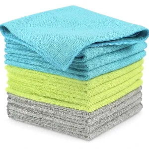 Microfiber Cleaning Cloths All-Purpose Cleaning Towels Soft Absorbent Cleaning Rags Lint-Free Cloth for House Kitchen Car