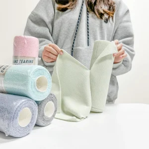 Microfiber Cleaning Cloths Roll 20 Pack Lint Free Dusting Cloth Reusable Absorbent Washable for Kitchens and Homes