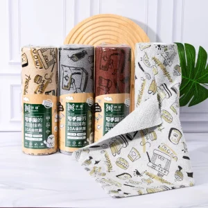 Microfiber Cleaning Cloths Roll Hand Torn Dishcloths Microfiber Fabric Magic Cleaning Rags Kitchen Cleaning Towel Roll