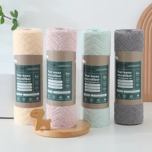 Microfiber Cleaning Cloths Roll Housework Cleaning Product Microfiber Wash Cloth Kitchen Cleaning Towel Reusable Cleaning Cloths