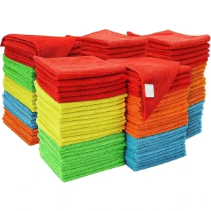 Microfiber Cleaning Supplies Lint Free and Chemical Free Microfiber Towels for Home Kitchen Windows Cars Dish Usage