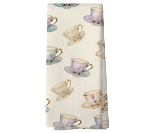 Microfiber Digital Print Waffle Kitchen Towel Tea Towel Super Absorbent Kitchen Towel