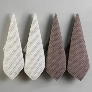 Microfiber Dish Towels Kitchen Drying Towel Waffle Weave White Hand Towel Good for Sublimation Printing