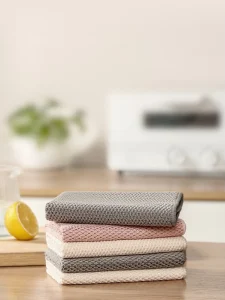 Microfiber Dish Towels Microfiber Corn Kernel Cleaning Clothes Durable Kitchen Towels for Cleaning Reusable Supple Dish Rags