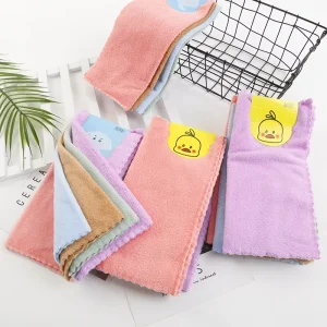 Microfiber Flour Sack Kitchen Use Stainless Steel Dish Towels 30x30cm Eco Friendly Customized Design Pattern Solid Color