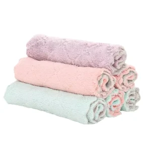 Microfiber Kitchen Cleaning Cloth Absorbent Non-Stick Oil Dish Towel Rags Napkins Household Cleaning Tow for Tableware Bag