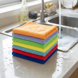 Microfiber Kitchen Cloth Reusable Dish Towel Multi Purpose Household Cleaning Rags for Professional Kitchen Cleaning