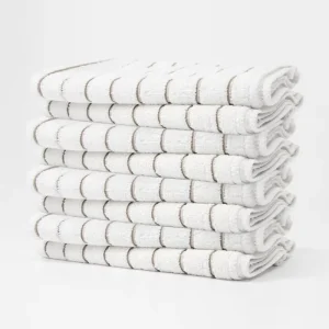 Microfiber Kitchen Towel Soft and Absorbent Dish Cloths Kitchen Stripe Cleaning Cloth
