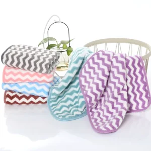Microfiber Kitchen Towels Customized Coral Velvet Dish Cloth for Absorbent Non-Stick Oil Washing Rag Dish Towel
