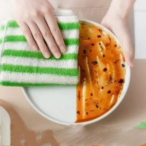 Microfiber Kitchen Towels Double Thickened Highly Absorbent Quick Drying Durable Reusable