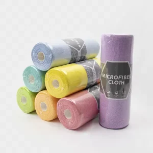 Microfiber Kitchen Towels Woven Eco Friendly Quick Dry Square Dishwashing Household Cleaning Hand Torn Cloths Strong Absorbent