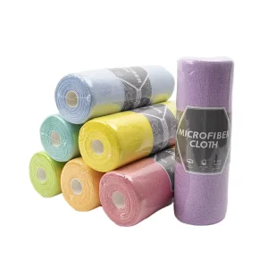 Microfiber Kitchen Washing Towels Rolls 30 Pack Easy Tear Strong Absorbent Dish Cloths for Home Use Quick Dry Disposable Roll