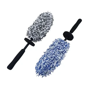 Microfiber Long Handle Auto Cleaning Kit Soft Car Wheels Detail Wheel Washing Brushes Set Car Wash Brushes Set