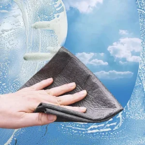 Microfiber Magic Streak Free Cleaning Cloth Used for Window Mirror Kitchen Counters Appliances Car Cycle TV Screen