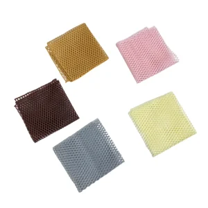Microfiber Multi Functional Mesh Dish Cloth Durable Netted Scrubbers for Kitchen Cleaning with Water Absorption Feature