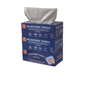 Microfiber Multifunctional Cleaning Cloth Box Packed Pull Out Towel for Kitchen Oil Removal and Dishwashing Lazy Person’s Tool