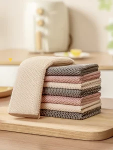 Microfiber New Corn Kernel Cleaning Clothes Durable Kitchen Towels for Cleaning and Drying