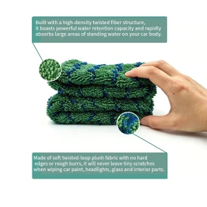 Microfiber Reusable Dish Sponge Multi-Purpose Kitchen Cleaning Scouring Pad