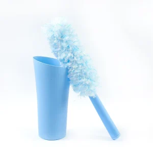 Microfiber Soft Brush Cleaning Duster Kitchen Cleaning Duster with Bucket Mini Barrel Duster