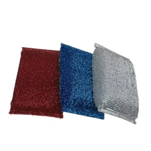 Microfiber Sponge Kitchen Essential Dish Washing Non abrasive Green Sponge Scouring Pads