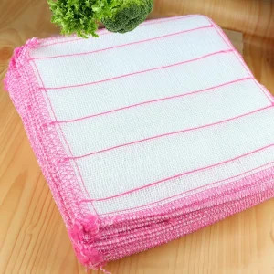 Microfiber Thickened Cotton Gauze Dishcloth Non Stick Oil Non Shedding Kitchen Cleaning Scouring Pad Dishwasher Safe Dish Towel