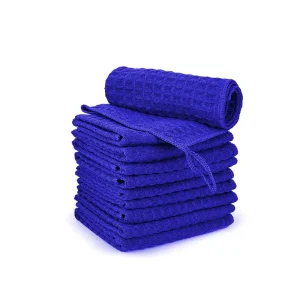 Microfiber Towels Set Knitted Dish Cloths Waffle Design Toilets De Cuisine or Hand Towels for Car Cleaning