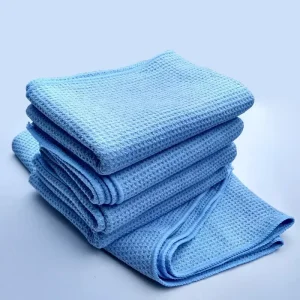 Microfiber Waffle Weave Towel 40x40cm Highly Absorbent Dish Drying Kitchen Cloth Streak Free Glass Care Car Towel