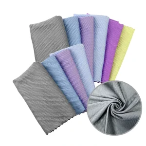 Microfiber Warp Knitted Square Quick Dry Lint Free Washable Diamond Fish Scale Cloth for Kitchen Cleaning