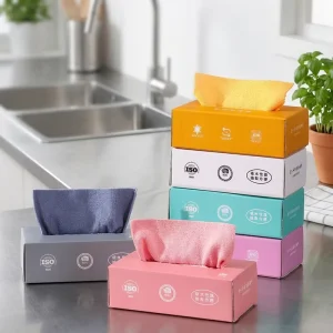 Microfiber Woven Eco Friendly Kitchen Towels & Dish Rags Reusable Multifunctional Cleaning Cloths for Home Use