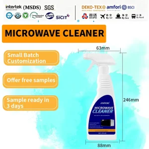 Microwave Oven Cleaner Custom Fragrance Label Packaging High Efficiency Kitchen Appliance Degreaser 500ml