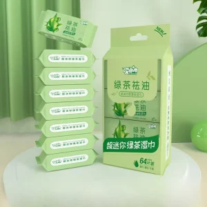 Mini Pack Eco-Friendly Disposable Portable Soft Touch Cotton Adult Body Wipes Non-Allergenic Cleansing Wipes Customized Logo