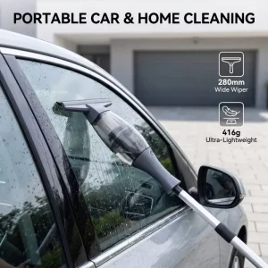 Mini Portable Electric Window Vacuum Cleaner Wireless Rechargeable Glass Squeegee Easy Clean Streak Free Surfaces