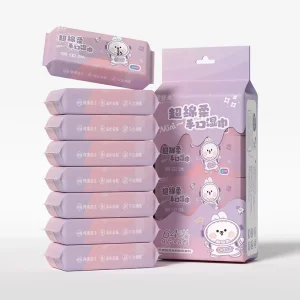 Mini Wet Skincare Cleansing Wipes Eco-Friendly Polyester Natural Ingredients Extra Soft Single Sachet Baby OEM High Quality